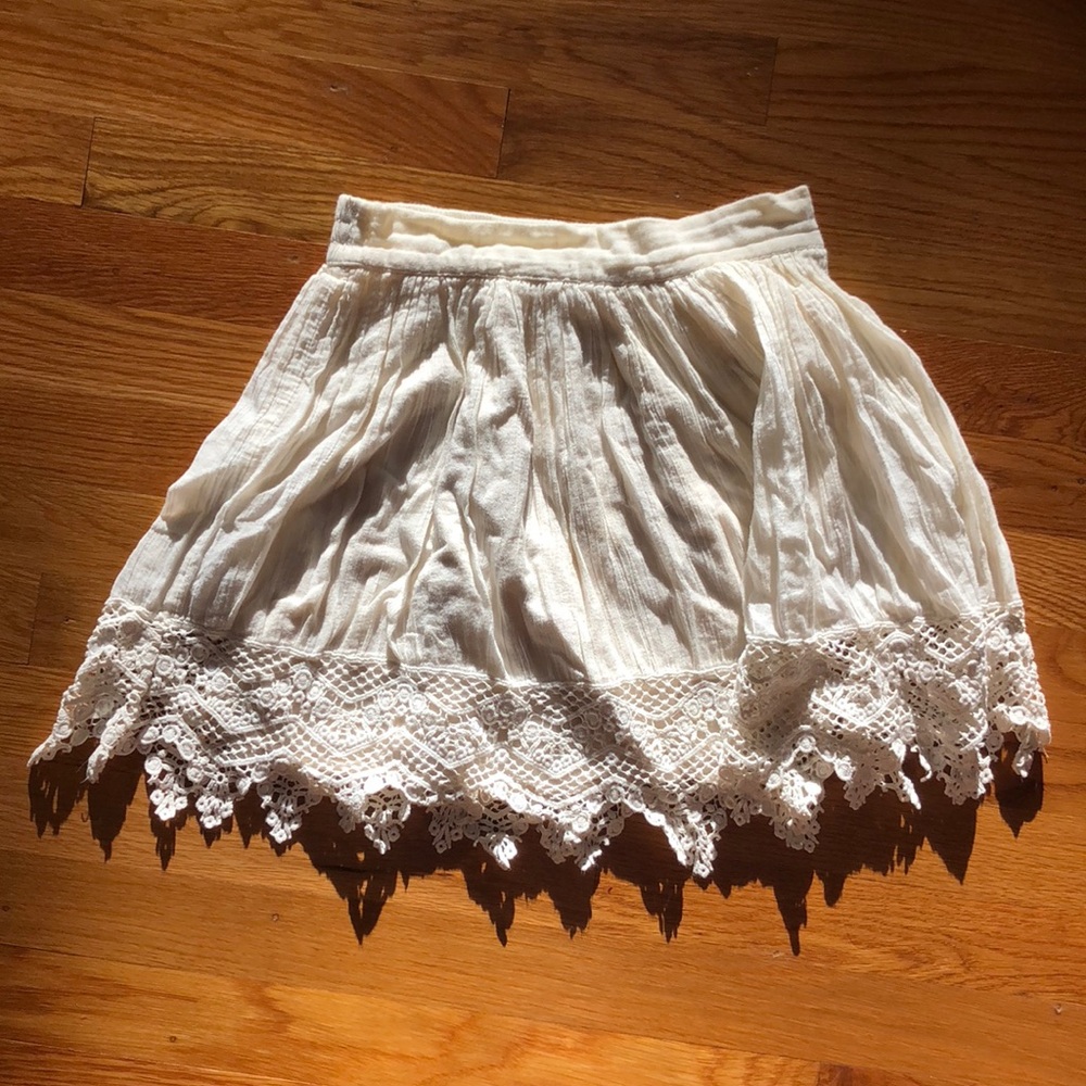 Boho mini skirt